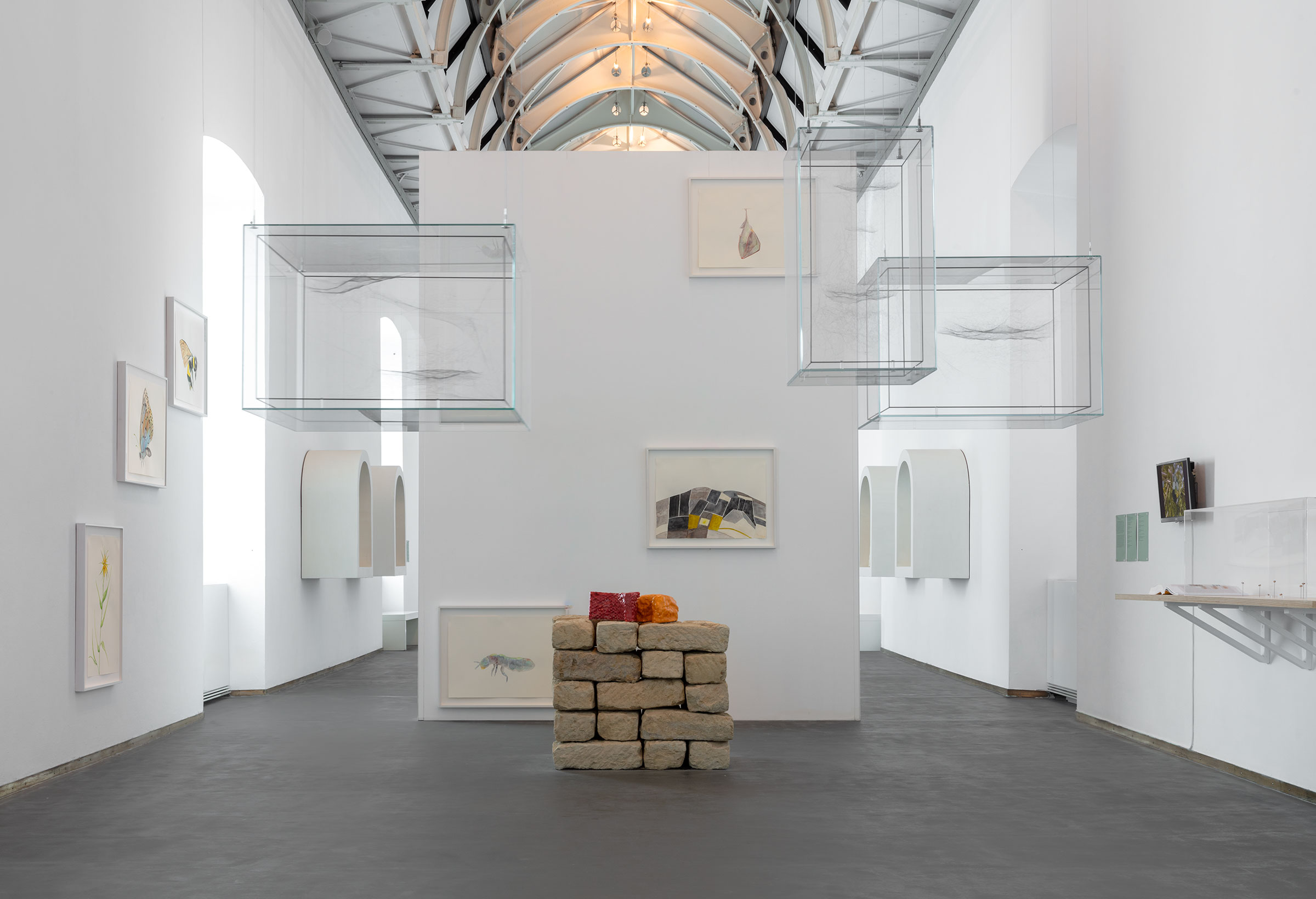 u0022Mutual Aid. Arte in collaborazione con la natura / Art in Collaboration with Natureu0022, installation view
